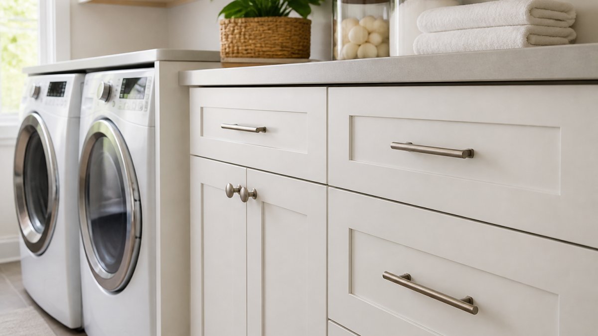 Modern Laundry Room Cabinet Hardware Trends 2026