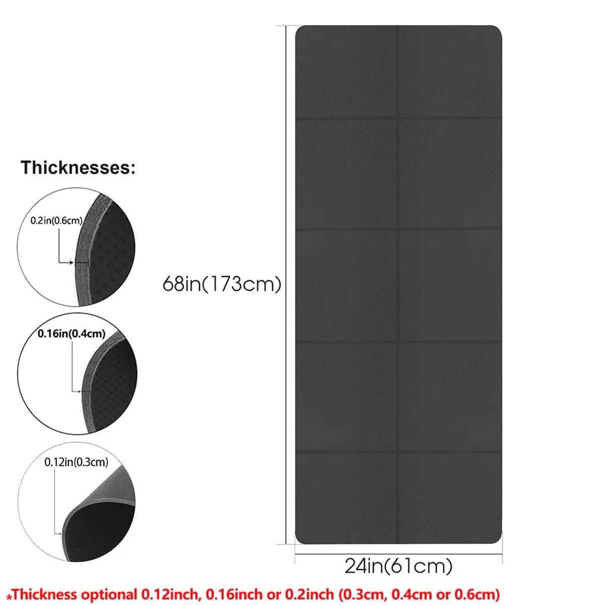 Foldable EVA Yoga Mat